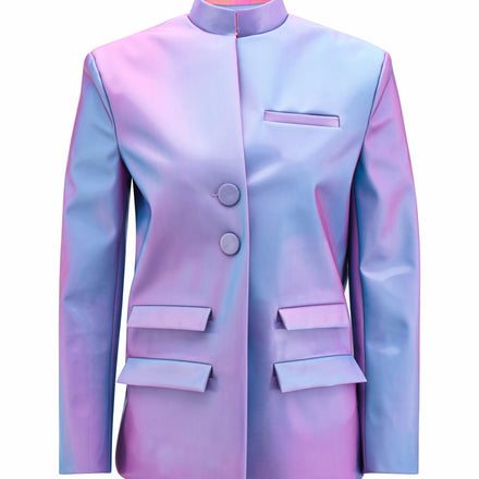 HOLOGRAPHIC VINYL BOXY JACKET